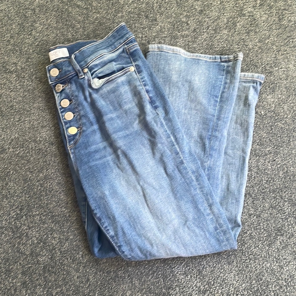 Loft high rise flare jeans